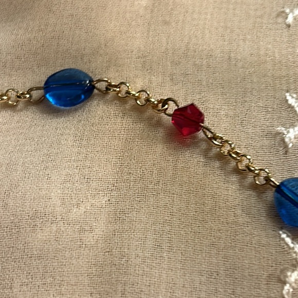 Gold Hot & Cold Glass beaded Jewelry Set - Picture 5 of 16